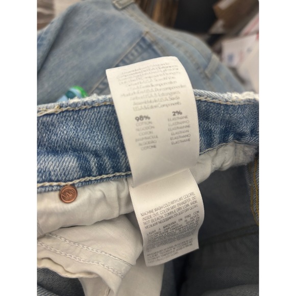 MOTHER The Sinner For Nothin Distressed Crop Straight Leg Jeans Womens Size 25 - Picture 8 of 16